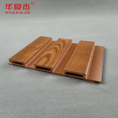 Red Wood Color WPC Wall Panel High Gloss Printing Wall PVC Panels