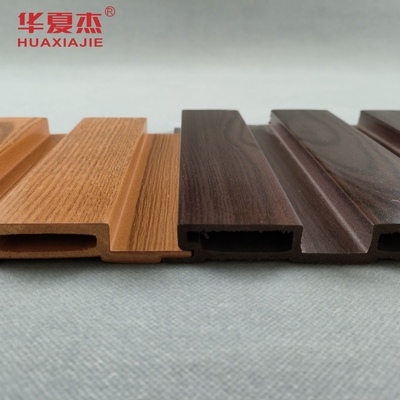 Red Wood Color WPC Wall Panel High Gloss Printing Wall PVC Panels