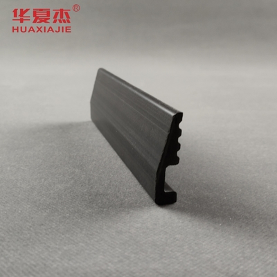 Black PVC Base Board Indoor Moisture Proof Skirting PVC Profile For Home Decoration