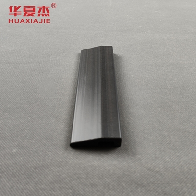 Black PVC Base Board Indoor Moisture Proof Skirting PVC Profile For Home Decoration