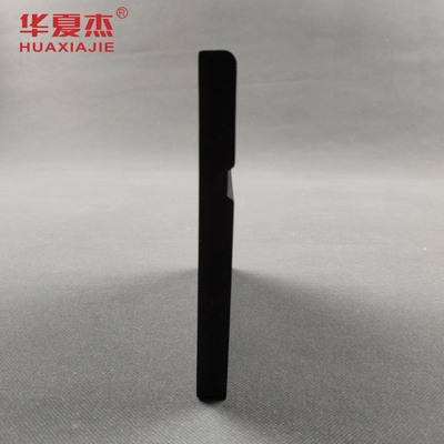 PVC Skirting Board Waterproof Vinyl Baseboard Trim Black Decoration Material