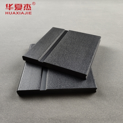 PVC Skirting Board Waterproof Vinyl Baseboard Trim Black Decoration Material