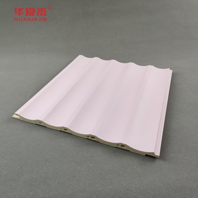 U-shaped WPC Wall Panel Laminated Pink Panels Interior And Exterior Decoration