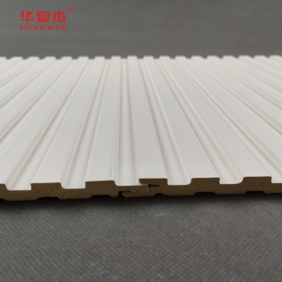 High Quality Pvc WPC Wall Panel White Design For Tv Background Wall Decoration