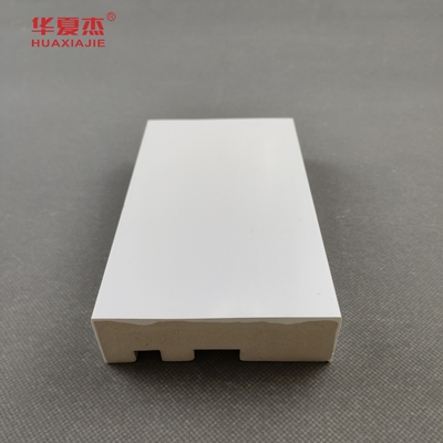 White Cape Flat Casing WPC PVC Door Frame Interior And Exterior Home Decoration