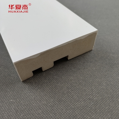 White Cape Flat Casing WPC PVC Door Frame Interior And Exterior Home Decoration