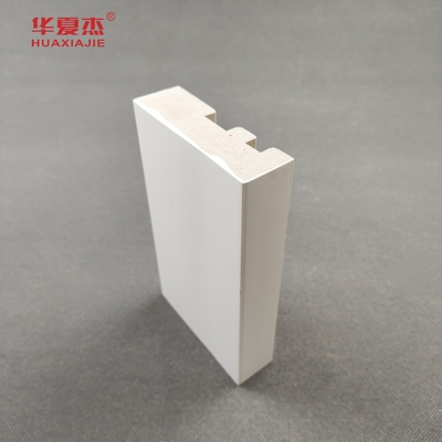 White Cape Flat Casing WPC PVC Door Frame Interior And Exterior Home Decoration