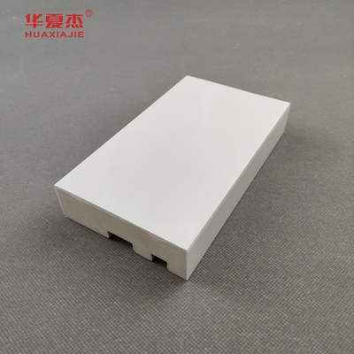 White Cape Flat Casing WPC PVC Door Frame Interior And Exterior Home Decoration