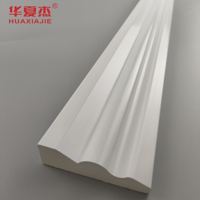 White Pvc Skirting Board 70x20mm Pvc Moulding Easy To Clean Base Board Colonial Casing Indoor Decoration