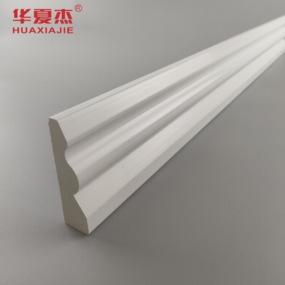 White Pvc Skirting Board 70x20mm Pvc Moulding Easy To Clean Base Board Colonial Casing Indoor Decoration