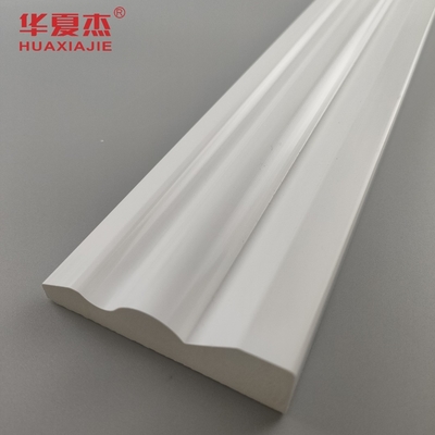 White Pvc Skirting Board 70x20mm Pvc Moulding Easy To Clean Base Board Colonial Casing Indoor Decoration