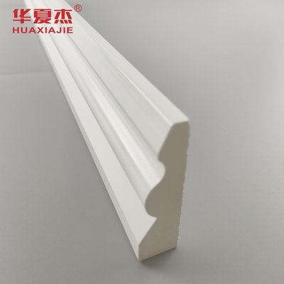 White Pvc Skirting Board 70x20mm Pvc Moulding Easy To Clean Base Board Colonial Casing Indoor Decoration