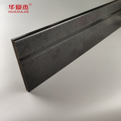 Wholesale black pvc skirting basing moisture proof vinyl baseboard decoration material