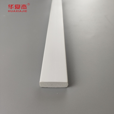 Wholesale Cost Price 3/8 X 1-1/4 Door Stop Pvc Decorative Moulding Indoor Profile White Plank