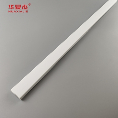 Wholesale Cost Price 3/8 X 1-1/4 Door Stop Pvc Decorative Moulding Indoor Profile White Plank