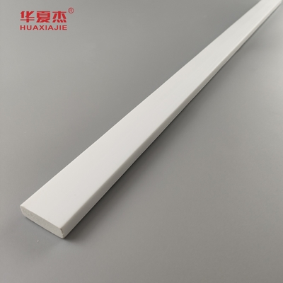 wholesale cost price 3/8 x 1-1/4 door stop pvc decorative moulding indoor profile white plank