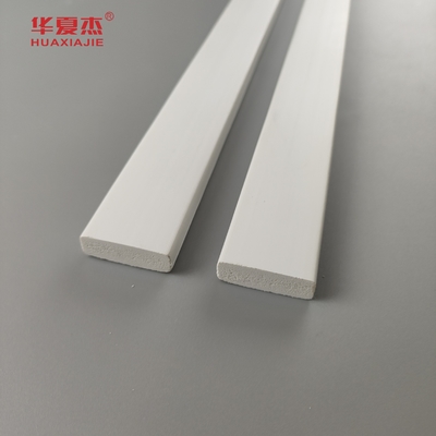 Wholesale Cost Price 3/8 X 1-1/4 Door Stop Pvc Decorative Moulding Indoor Profile White Plank