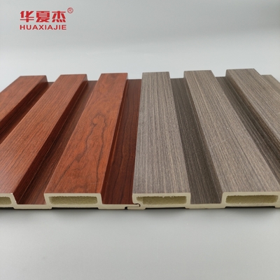 Wholesale Factory Price Wooden Grains Fluted Wall Panel Wpc Home Indoor Decoration