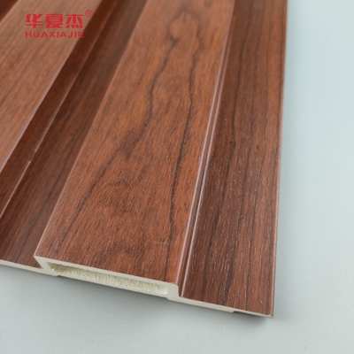 Wholesale Factory Price Wooden Grains Fluted Wall Panel Wpc Home Indoor Decoration