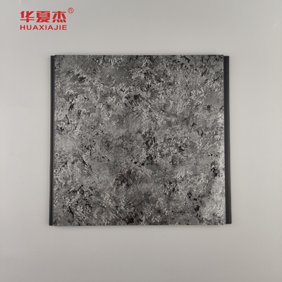 High Gloss Black Panel With Sliver Halo Pattern Pvc Wall Panels Luxury Design Pvc Panel For Home Decoration