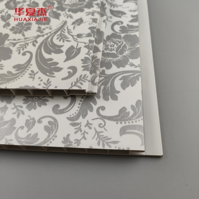 Hot Sale Floral Design Pvc Wall Panel Country Style Frosted Texture Laminated Pvc Panel For Wall Decoration