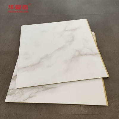 High Quality White Marble Wpc Wall Panel 600x9mm Laminated Wpc Board Waterproof Easy To Clean