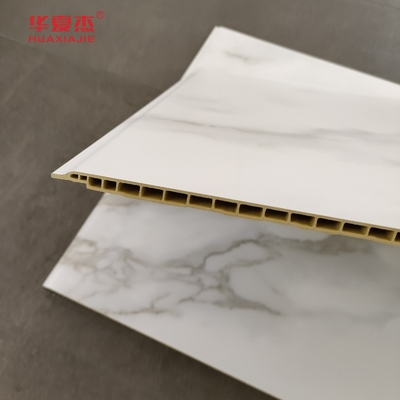High Quality White Marble Wpc Wall Panel 600x9mm Laminated Wpc Board Waterproof Easy To Clean