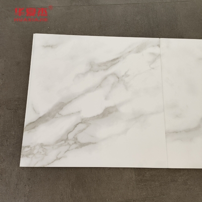 High Quality White Marble Wpc Wall Panel 600x9mm Laminated Wpc Board Waterproof Easy To Clean