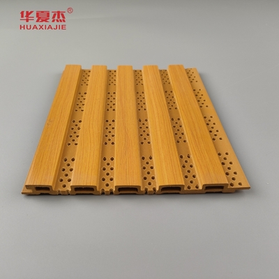 New Design Fluted Wpc Wall Panel Perforate Wpc Panel For Wall Decoration