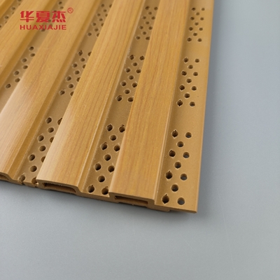 New Design Fluted Wpc Wall Panel Perforate Wpc Panel For Wall Decoration