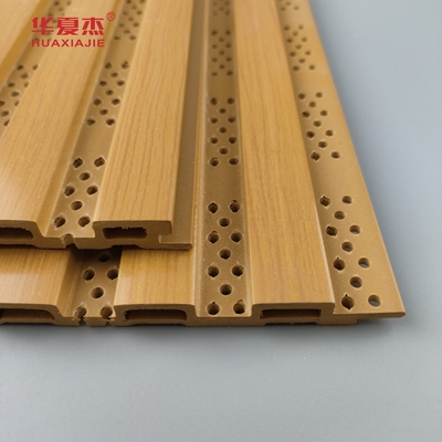 New Design Fluted Wpc Wall Panel Perforate Wpc Panel For Wall Decoration