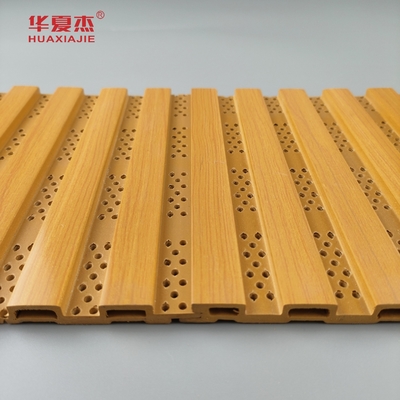 New Design Fluted Wpc Wall Panel Perforate Wpc Panel For Wall Decoration