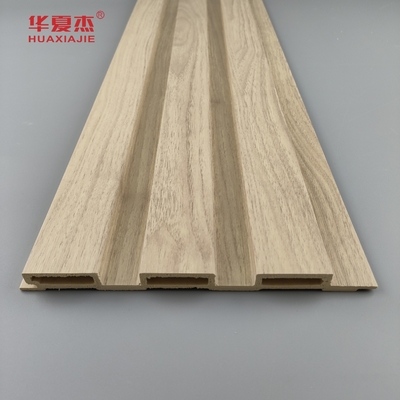 Anti scratch Nature Wood Wpc Wall Panel Outdoor Decoration Laminated Wpc Panel Fluted Board