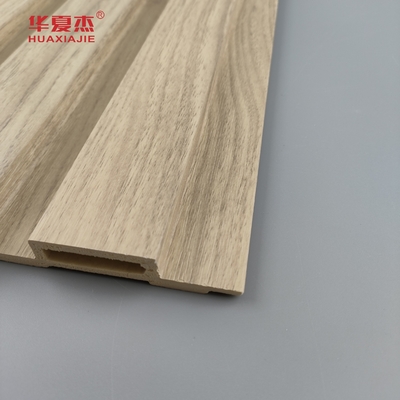 Anti scratch Nature Wood Wpc Wall Panel Outdoor Decoration Laminated Wpc Panel Fluted Board