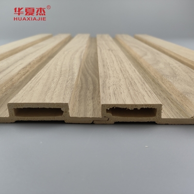 Anti scratch Nature Wood Wpc Wall Panel Outdoor Decoration Laminated Wpc Panel Fluted Board