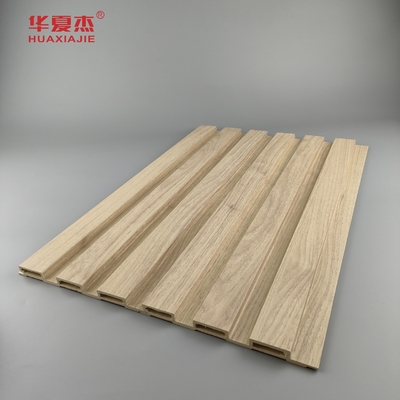Anti scratch Nature Wood Wpc Wall Panel Outdoor Decoration Laminated Wpc Panel Fluted Board
