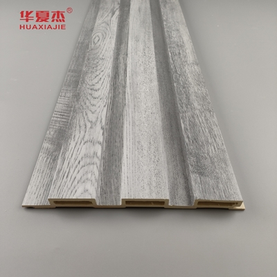 Wholesale Grey Wood Design Fluted Wpc Panel Wall Decorations For Home Luxury Wpc Wall Panel