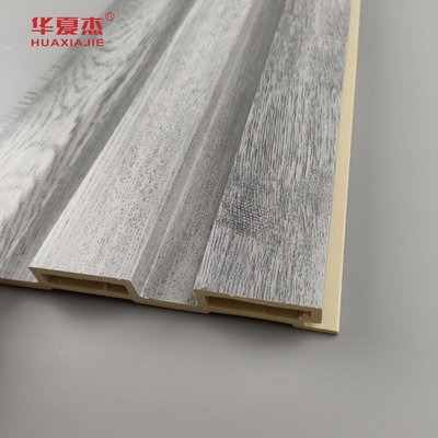 Wholesale Grey Wood Design Fluted Wpc Panel Wall Decorations For Home Luxury Wpc Wall Panel
