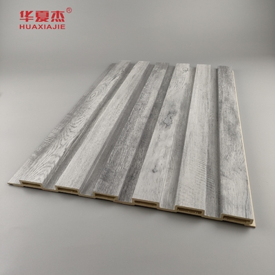 Wholesale Grey Wood Design Fluted Wpc Panel Wall Decorations For Home Luxury Wpc Wall Panel