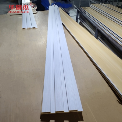 Modern Simplicity Design Wpc Fluted Wall Panel Laminated Wpc Wall Panel For Outdoor And Indoor Decoration