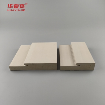 Waterproof Wood Pattern 6-9/16'' Wpc Door Jamb 4-9/16'' Wpc Door Frame Building Decoration