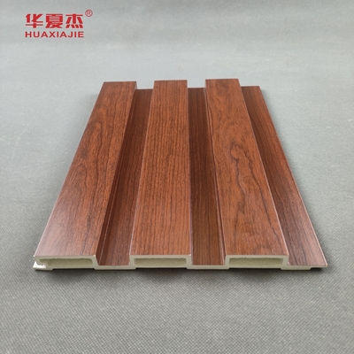 Coffee WPC Wall Cladding / Interior Decoration Ceiling Panel For Boardwalk