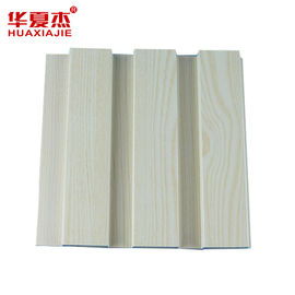 Exterior Plastic Laminated Wood Plastic Composite Wall Panel / WPC Cladding