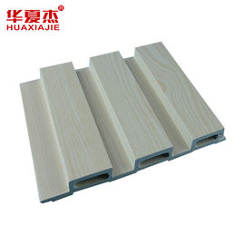 Exterior Plastic Laminated Wood Plastic Composite Wall Panel / WPC Cladding