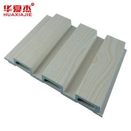 Exterior Plastic Laminated Wood Plastic Composite Wall Panel / WPC Cladding