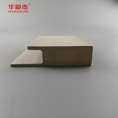 High Quality Wpc Flat Casing J Channel Wood Grain Wpc Door Frame And Jamb Indoor Home Decoration