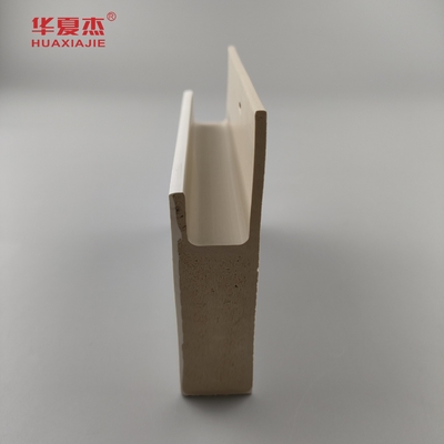 Durable White Cape Flat Casing J Channel White Smooth Surface Wpc Door Frame Indoor Decoration
