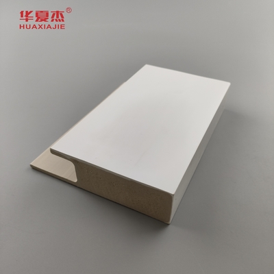 Durable White Cape Flat Casing J Channel White Smooth Surface Wpc Door Frame Indoor Decoration