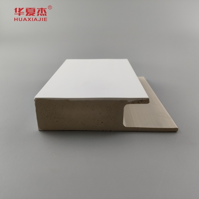 Durable White Cape Flat Casing J Channel White Smooth Surface Wpc Door Frame Indoor Decoration