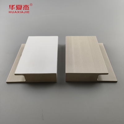 Durable White Cape Flat Casing J Channel White Smooth Surface Wpc Door Frame Indoor Decoration